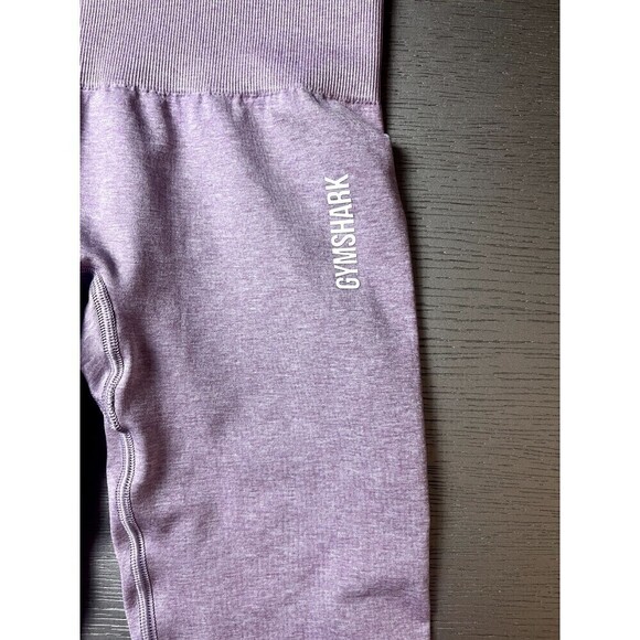 Gymshark Women's Adapt Marl Seamless Leggings Light Purple XS New 22" Inseam - Picture 3 of 7